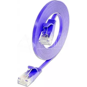 Wirewin SLIM Cat6 U/UTP Καλώδιο δικτύου Patch, μωβ, 15 m PKW-SLIM-KAT6 15.0 VT