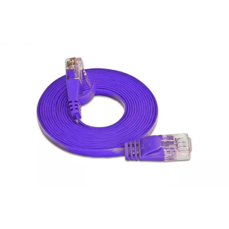 Wirewin SLIM Cat6 U/UTP Καλώδιο δικτύου Patch, μωβ, 15 m PKW-SLIM-KAT6 15.0 VT
