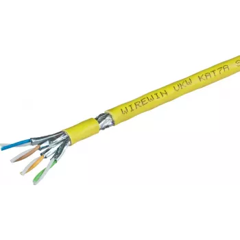 Wirewin WirewinCat.7 Καλώδιο εγκατάστασης S/FTP 1200MHz LSOH3 Duplex PoE βελτιστοποιημένο 500m VKW SFTP K7A L3 500DXQ