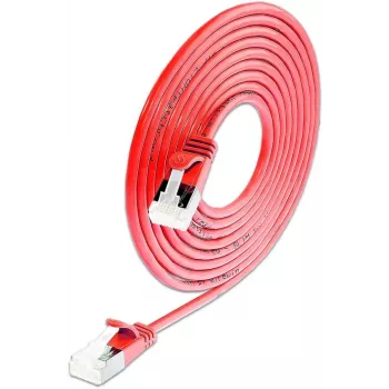 Wirewin SLIM KAT6A 10 Gigabit Light Patch Καλώδιο, 0,15m, U/FTP, Ø 3,8mm, Κόκκινο, συσκευασία 50 τεμ. SLIM-LS-K6A 0.15 RD 50