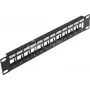 Wirewin 12-Port Keystone Module Blindpanel, 10 ίντσες, Μαύρο, Θωρακισμένο Σύστημα Keystone (TKS PANEL 12 BLACK)