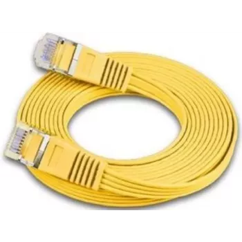 Wirewin Triotronik Cat6 U/FTP Slim Ethernet Patch Καλώδιο, 3m, Κίτρινο PKW-STP-SLIM-KAT6 3.0 GE