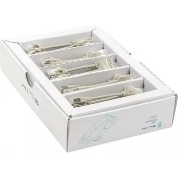Wirewin SLIM KAT6A 10 Gigabit Light Patch Καλώδιο, 0,1m, U/FTP, Ø3,8mm, Γκρι, συσκευασία 50 τεμ. (SLIM-LS-K6A 0.1 50)