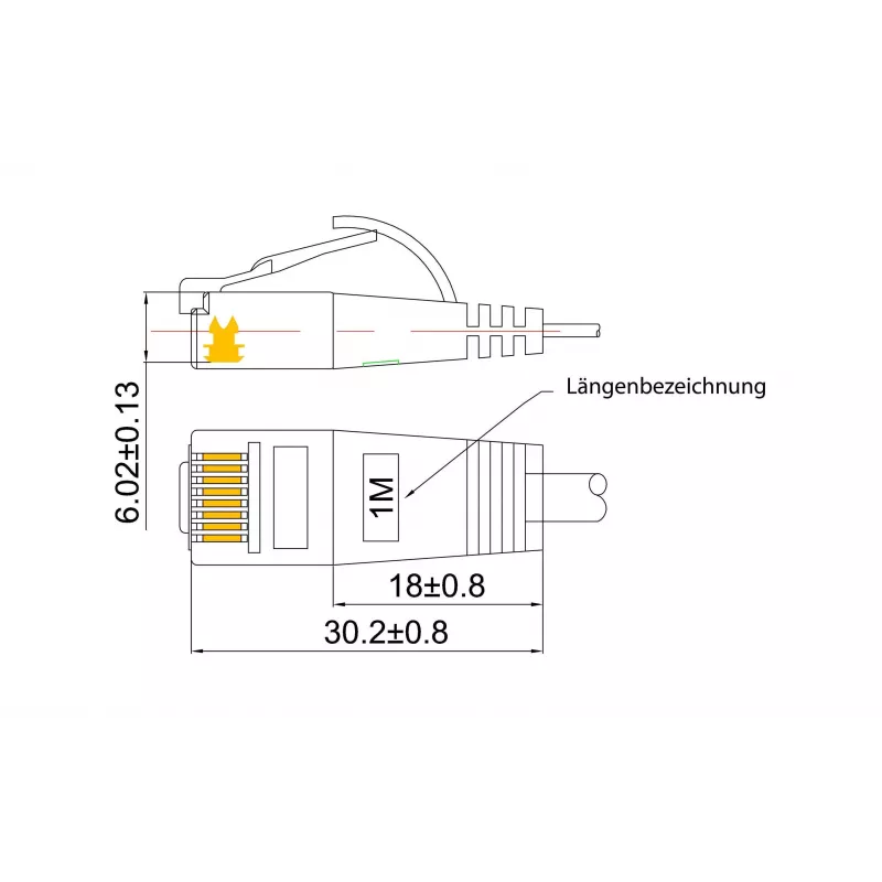 Wirewin Cat.6 Slim-Light Patch Καλώδιο, U/UTP, 0,15 m, Μπλε PKW-LIGHT-K6 0.15 BL
