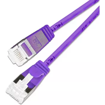 Wirewin Cat.6A 10 Gigabit Slim Patch Καλώδιο U/FTP, 0,25 m, Μωβ PKW-LIGHT-STP-K6A 0.25 VT