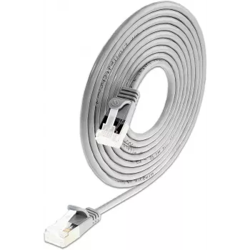 Wirewin SLIM-LS-K6A 0,15 50 Cat6A Slim Ethernet Patch Καλώδιο, 0,15m, U/FTP, Γκρι, συσκευασία 50 τεμ.