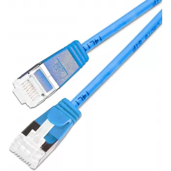 Wirewin SLIM KAT6A 10 Gigabit Light καλώδιο patch, U/FTP, 3,8mm, μπλε, 0,15m (PKW-LIGHT-STP-K6A 0.15 BL)