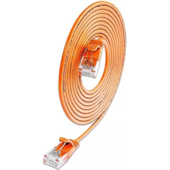 Wirewin SLIM KAT6A 10 Gigabit Light καλώδιο patch στρογγυλό U/UTP Ø3,6mm πορτοκαλί 0,15m (SLIM-L-UU-K6A 0.15 OR)