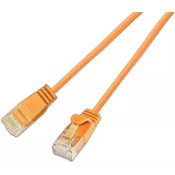Wirewin SLIM CAT6A 10 Gigabit Light καλώδιο patch στρογγυλό, U/UTP, Ø 3,6 mm, πορτοκαλί (SLIM-L-UU-K6A 1.0 OR)