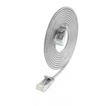 Wirewin SLIM KAT6A 10 Gigabit Light καλώδιο patch στρογγυλό, U/UTP, Ø 3,6 mm, γκρι (SLIM-L-UU-K6A 1.5)