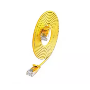 Wirewin SLIM KAT6A 10 Gigabit Light καλώδιο patch στρογγυλό, U/UTP, Ø 3,6 mm, κίτρινο (SLIM-L-UU-K6A 1.5 YE)
