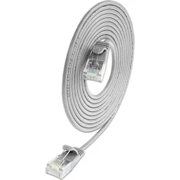 Wirewin SLIM Cat.6A 10 Gigabit U/UTP καλώδιο Patch, 5,0 m, γκρι SLIM-L-UU-K6A 5.0