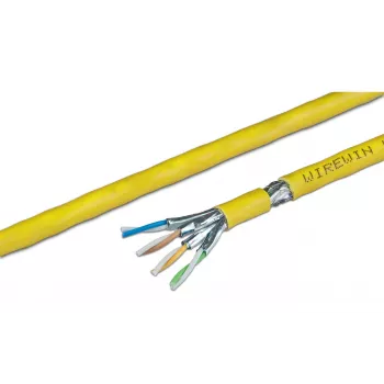 Wirewin Cat.7 καλώδιο εγκατάστασης A, S/FTP, 1200MHz, LSOH3, μονόκλωνο, βελτιστοποιημένο για PoE, καλώδιο δικτύου 1000m (VKW SFTP K7A L3 1000SXQ)