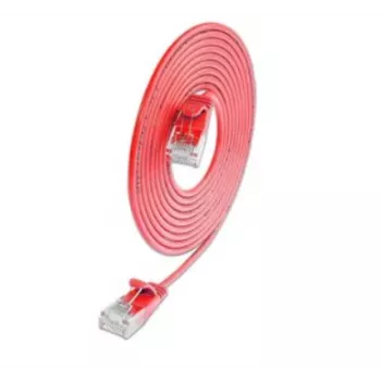 Wirewin SLIM KAT6A 10 Gigabit Light καλώδιο Patch στρογγυλό, U/UTP, Ø 3,6 mm, κόκκινο (SLIM-L-UU-K6A 0.1 RD)