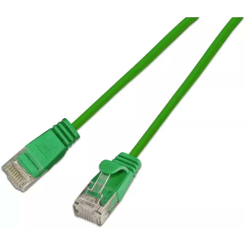 Wirewin Cat6a U/UTP 10 Gigabit Slim καλώδιο Ethernet Patch, 0,5 m, πράσινο SLIM-L-UU-K6A 2.0 GN