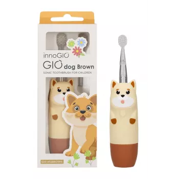 InnoGIO GIOdog 2+ GIO-452BROWN ηλεκτρική οδοντόβουρτσα sonic, καφέ