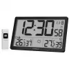 KIENZLE Jumbo NEO LCD μετεωρολογικός σταθμός ρολόι τοίχου μαύρο
