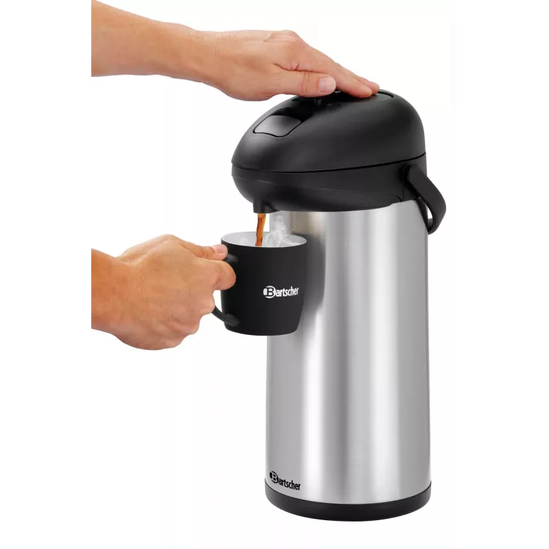 Bartscher θερμός κανάτα 5L μαύρο/ασημί