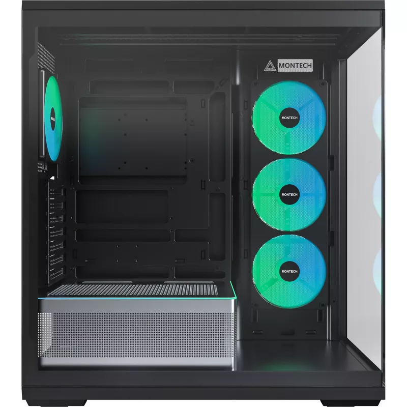 MONTECH TG3 κουτί PC, Tempered Glass x2, μαύρο