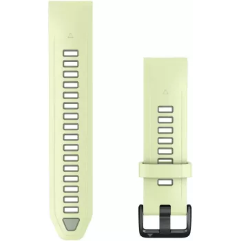 Garmin QuickFit 20 mm λουράκι ρολογιού σιλικόνης, Lemon/Willow Green, 010-14506-01