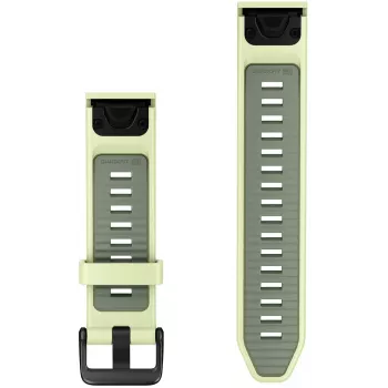 Garmin QuickFit 20 mm λουράκι ρολογιού σιλικόνης, Lemon/Willow Green, 010-14506-01
