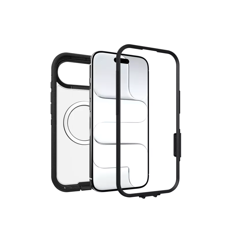 OtterBox Defender Series Pro XT θήκη πλάτης για Apple iPhone 15 Pro Max - Dark Side (διαφανές/μαύρο)