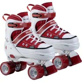 HUDORA πατίνια νούμερο 32-35 κόκκινα/λευκά στιλ sneaker quad skates