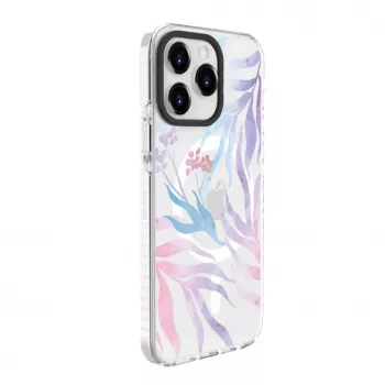 Evelatus Apple iPhone 15 Pro Θήκη PC+TPU με MagSafe - Εξατομικευμένο print λουλουδιών