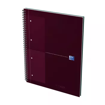 Oxford International Collegeblock σημειωματάριο, DIN A4+, καρό, Hardcover, σπιράλ βιβλιοδεσία, 80 φύλλα, μαύρο 400191241