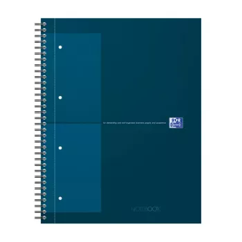 Oxford International Collegeblock σημειωματάριο, DIN A4+, καρό, Hardcover, σπιράλ βιβλιοδεσία, 80 φύλλα, 1 τεμ. 400191243