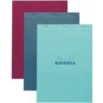 Rhodia No. 18 A4 καρό σημειωματάριο, διάφορα χρώματα, συσκευασία 5 τεμ. 18100C