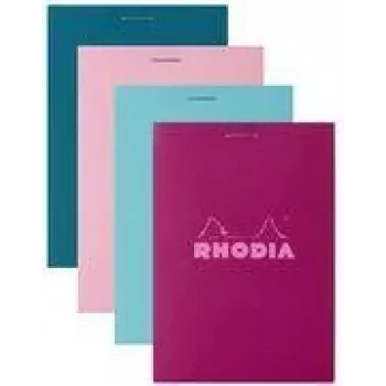 Rhodia No. 11 A7 καρό σημειωματάριο, διάφορα χρώματα, 80 φύλλα, συσκευασία 10 τεμ. 11295C