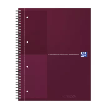 Oxford International Collegeblock σημειωματάριο, DIN A4+, γραμμωτό, Hardcover εξώφυλλο, σπιράλ βιβλιοδεσία, 80 φύλλα, 1 τεμ. 400194459