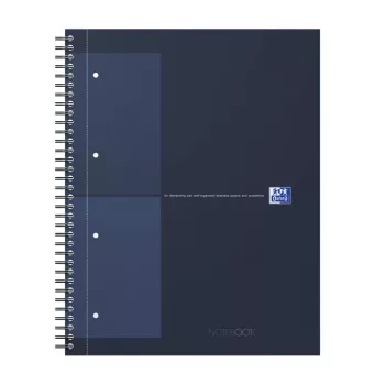 Oxford International College σημειωματάριο A4+ καρό Hardcover σπιράλ βιβλιοδεσία 80 φύλλα 400191240
