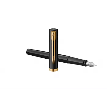 Waterman Allure Impression στυλό με πένα, μαύρο με χρυσές λεπτομέρειες, μεσαία μύτη 2225500
