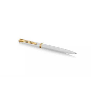 Waterman Allure Impression στυλό διαρκείας, λευκό βερνίκι, χρυσή διακόσμηση, μεσαίο μπλε μελάνι 2225511