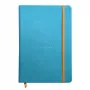 RHODIA RHODIARAMA A5 σημειωματάριο με γραμμές, τιρκουάζ σκληρό εξώφυλλο από τεχνητό δέρμα, 96 φύλλα 118747C