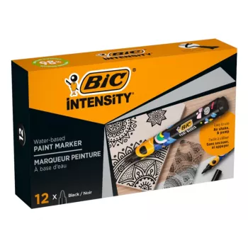 BIC Intensity Μόνιμος μαρκαδόρος, στρογγυλή μύτη, μαύρο, 1,5-2,3 mm, 1 τεμ. (5274771)