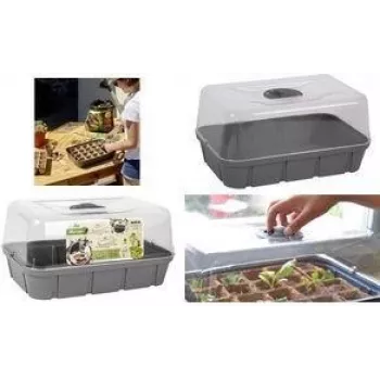 EDA Μίνι θερμοκήπιο μέγεθος L ανθρακί 15,7L 560x250x240mm 013933 G.ANT CX