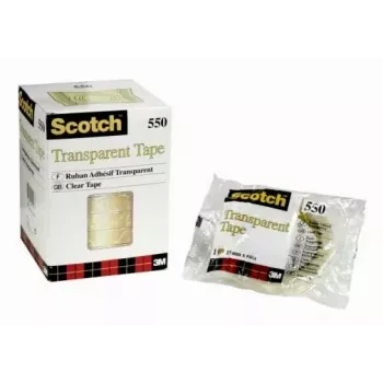 3M Scotch 550 Διαφανής ταινία 15 mm x 66 m, 10 ρολά (5501566)
