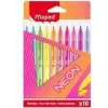 Maped Neon Μαρκαδόροι, συσκευασία 10 τεμ., 2,8 mm Στρογγυλή Μύτη, Χάρτινη Θήκη 845419