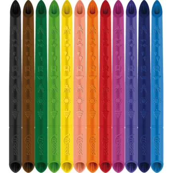 Maped COLOR'PEPS INFINITY Τριγωνικό Σετ Ξυλομπογιών, 12 διαφορετικά χρώματα, διαρκεί 10x περισσότερο, 100% Πυρήνας Πιγμέντου, επαναχρησιμοποιούμενη θήκη 861602