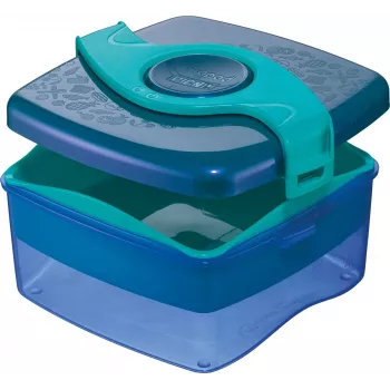 Maped PICNIK ORIGINS Τάπερ Φαγητού 1,4L Aqua με 2 Θήκες, αφαιρούμενο δοχείο & διαχωριστικό 870108