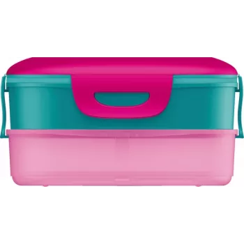 Maped PICNIK Kids Concept Barbie 3-in-1 Τάπερ Φαγητού, 1,4 L, 2 Θήκες + Snackbox, Ροζ/Πολύχρωμο 871097