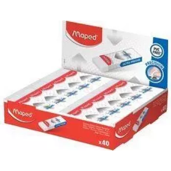 Maped Technic PRECISION Πλαστική Γόμα, Λευκό, Displaybox 40 τεμ. (126111)