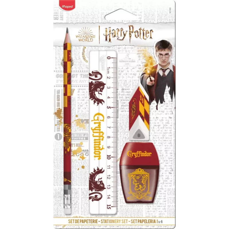 Maped Harry Potter Gryffindor Σετ Γραφής, 4 τεμ., Blisterpackung (981880)