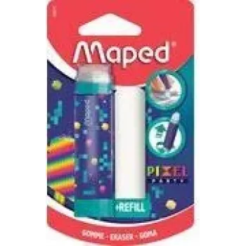 Maped Pixel Party Γόμα με Ανταλλακτικό, Στυλ Κραγιόν, Blisterpackung 152015