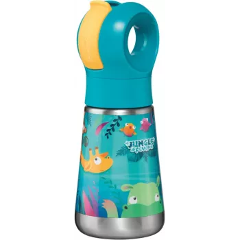 Maped PICNIK Θερμός Μπουκάλι Jungle Fever 350 ml Ανοξείδωτο Ατσάλι Τιρκουάζ με Καλαμάκι