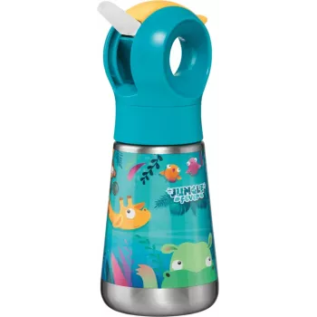 Maped PICNIK Θερμός Μπουκάλι Jungle Fever 350 ml Ανοξείδωτο Ατσάλι Τιρκουάζ με Καλαμάκι
