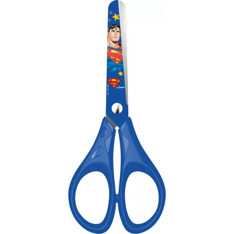 Maped Superman Ψαλίδι Χειροτεχνίας, στρογγυλή μύτη, 130 mm, Μπλε 464233
